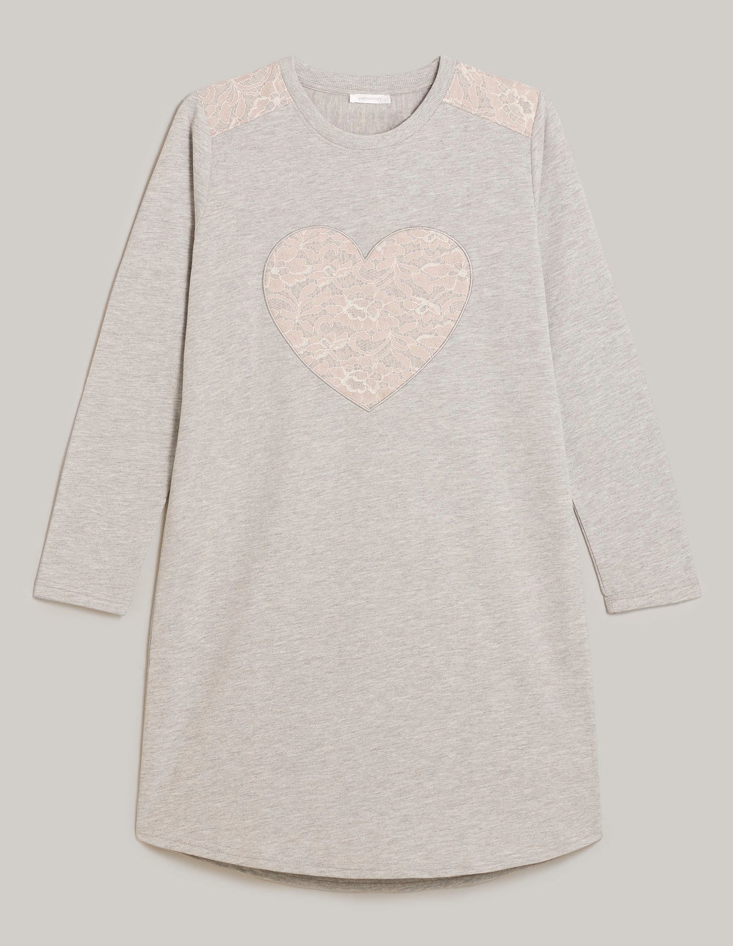 Long-sleeve nightshirt - Warm Lace