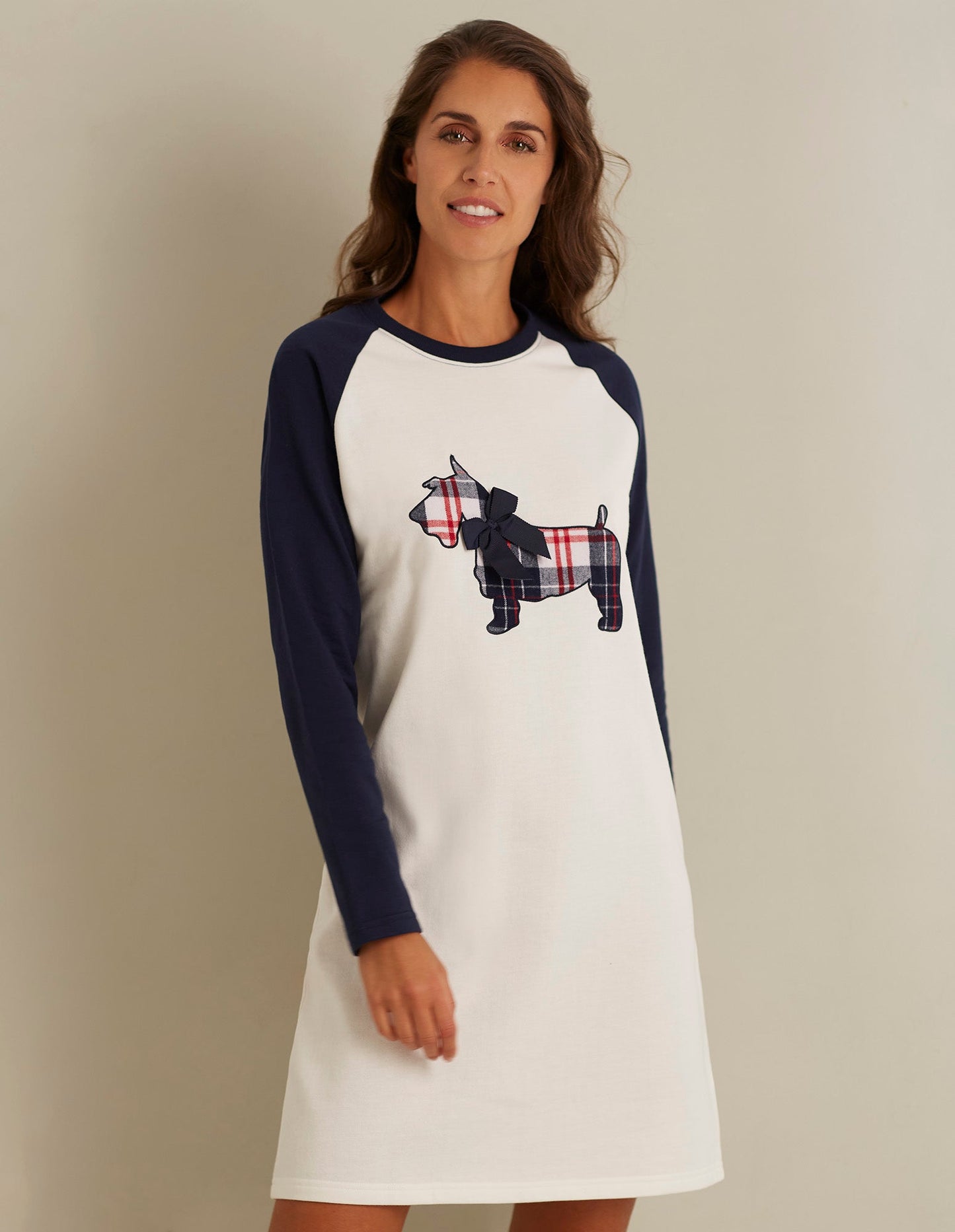Long-sleeve nightshirt - Xmas Pets
