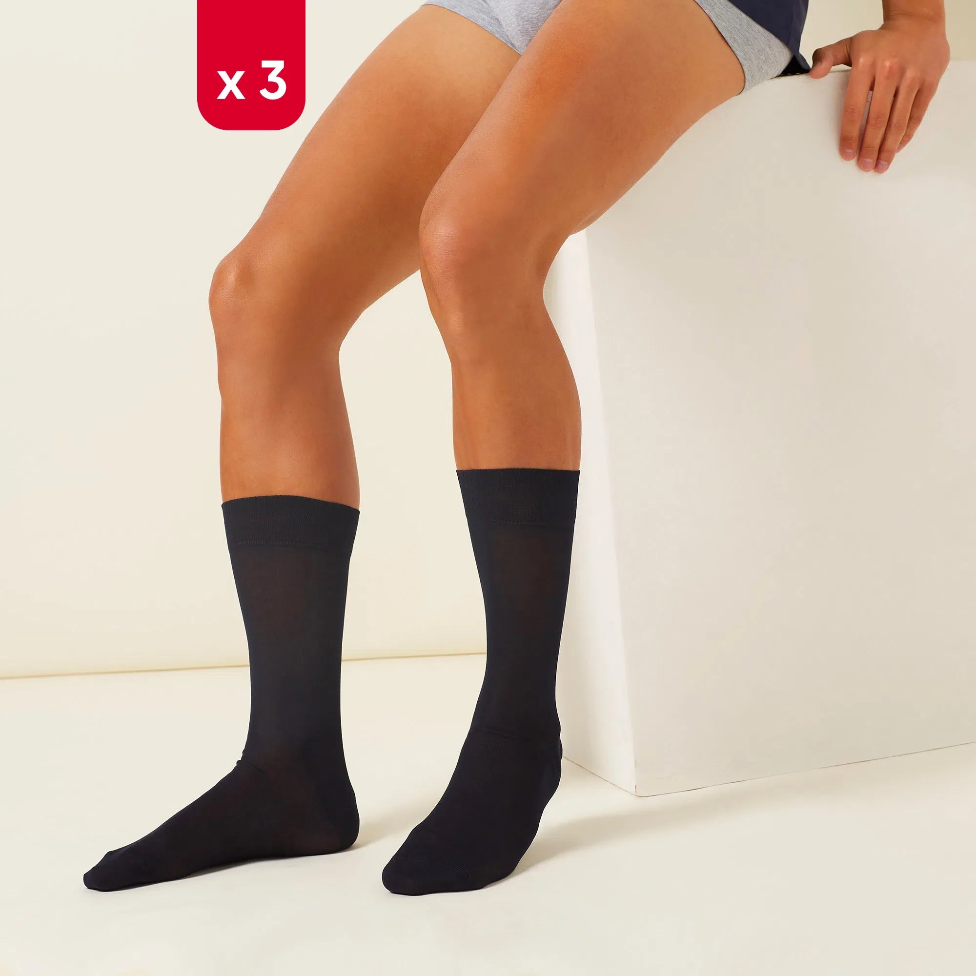 CALZE FILO DI SCOZIA - Set me 3 palë çorape të gjata