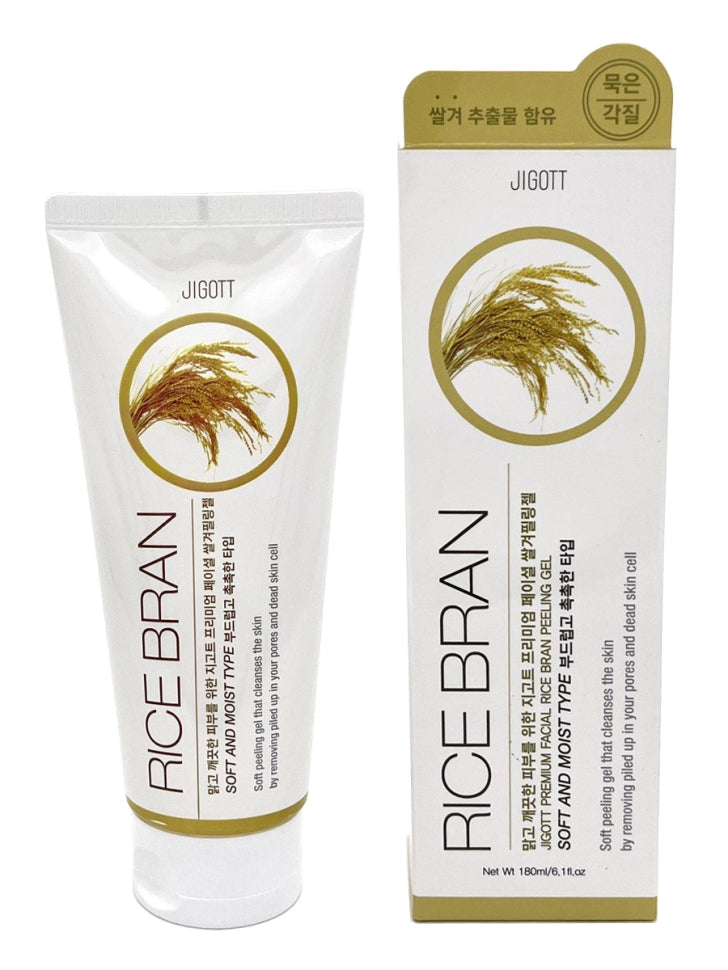 Jigott Premium Facial Rice Bran Peeling Gel 180ml