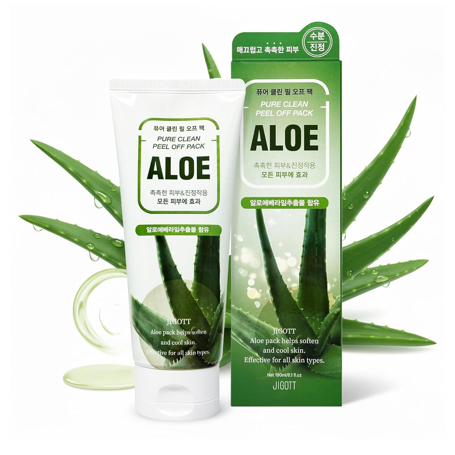 Jigott Aloe Pure Clean Peel Off Pack 180ml
