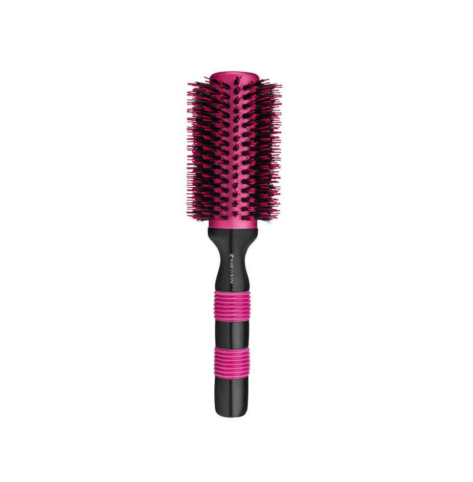 Professional Thermal Metallic Hair Brush with V-Shaped Nylon Bristles
