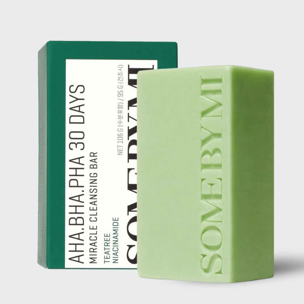SOME BY MI AHA·BHA·PHA 30 Days Miracle Cleansing Bar – Exfoliating Cleansing Soap for Pores, Blackheads & Clearer-Looking Skin