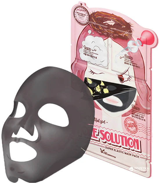 Elizavecca Pore Solution Super Elastic Mask – Firming Sheet Mask for Bouncy, Smoother-Looking Skin & Visible Elasticity Care