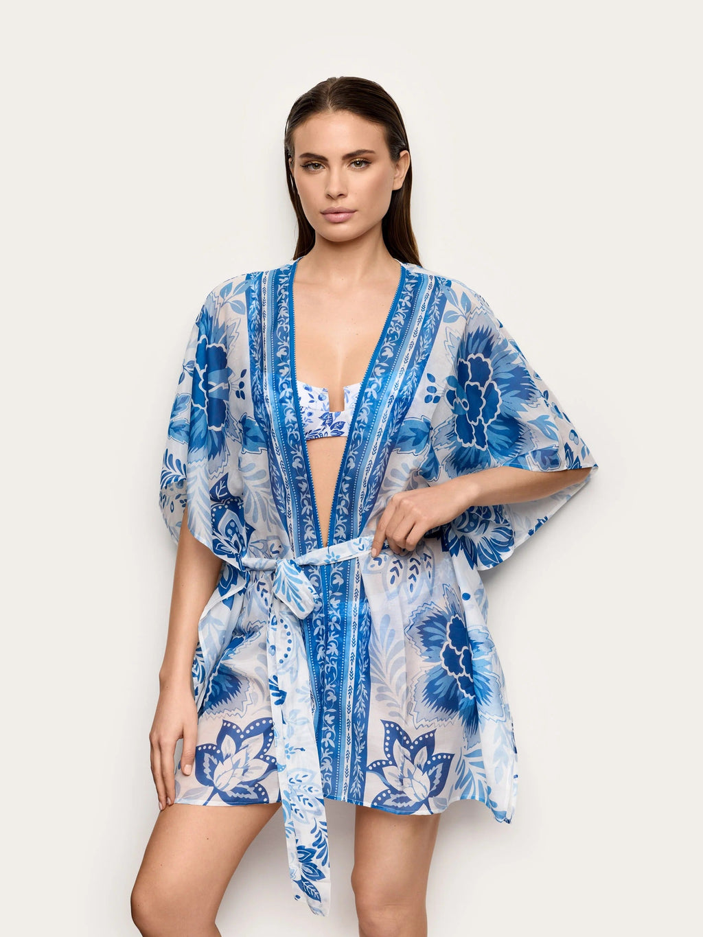 Greta Silk Blend - Kaftan plazhi për femra