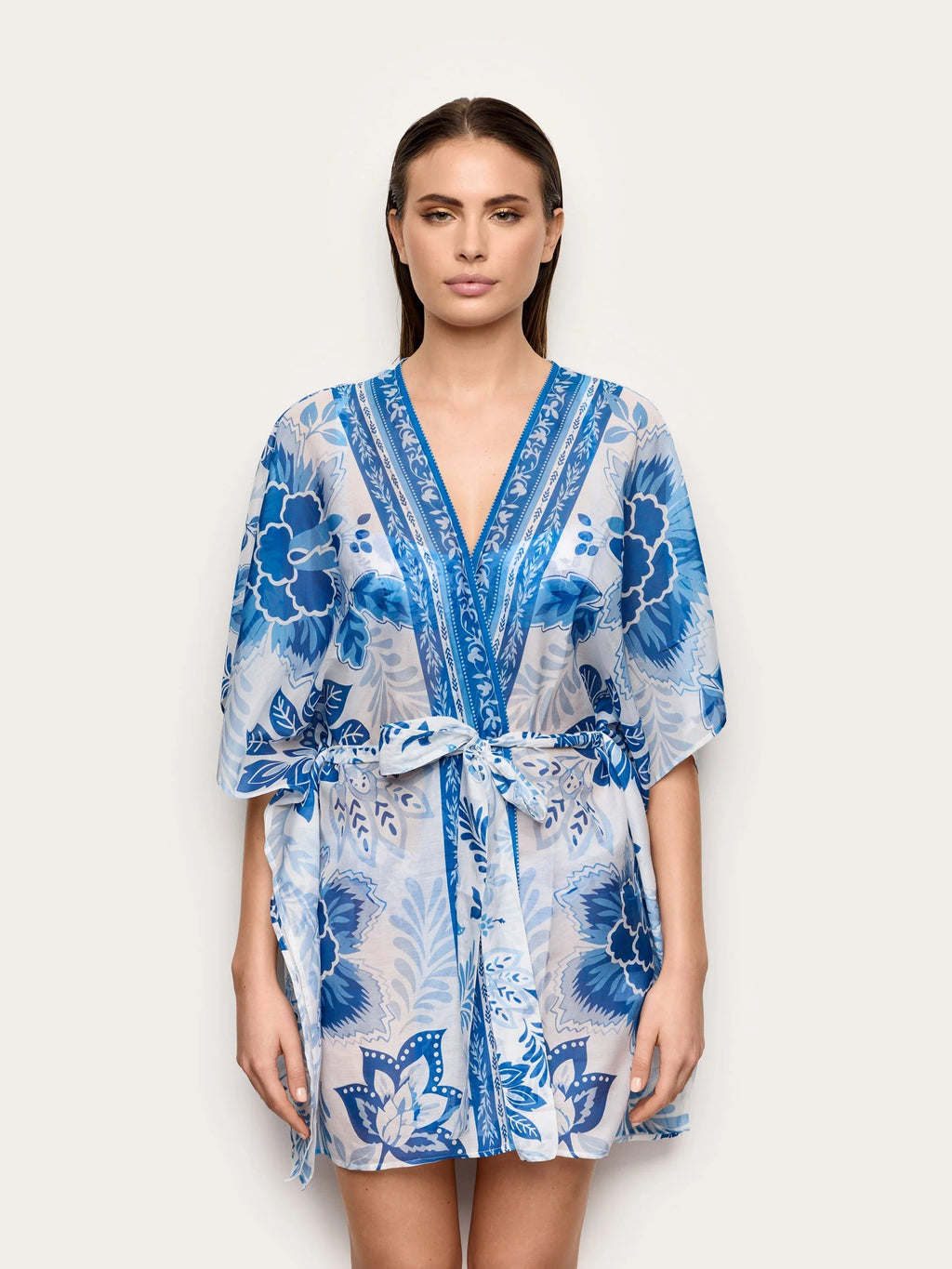 Greta Silk Blend - Kaftan plazhi për femra