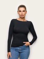 Yamamay Albania Long-sleeve boat neck T-shirt | AMAD193007072_01.jpg
