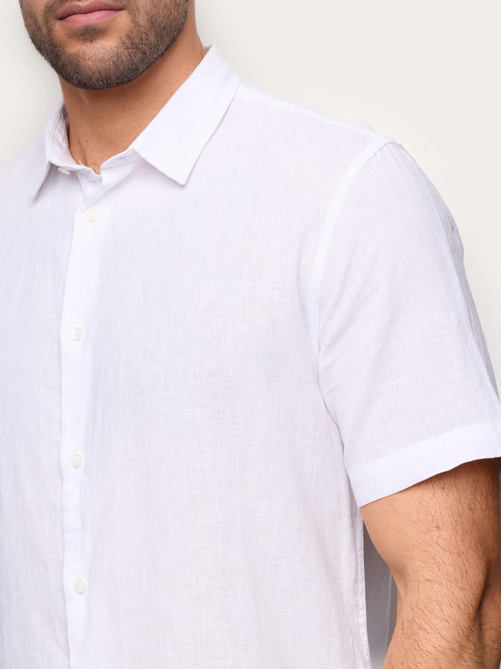 Linen / Cotton - Këmishë lino dhe pambuk për meshkuj