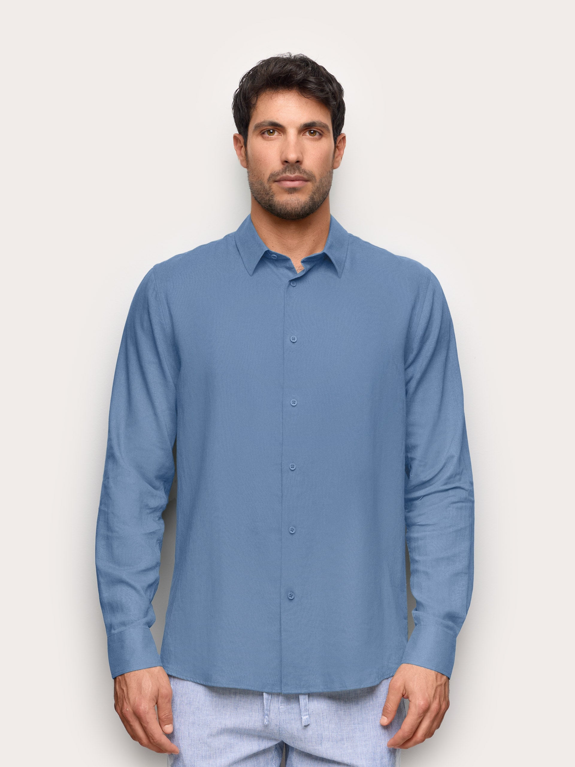Linen / Viscose - Këmishë lino dhe viskozë për meshkuj
