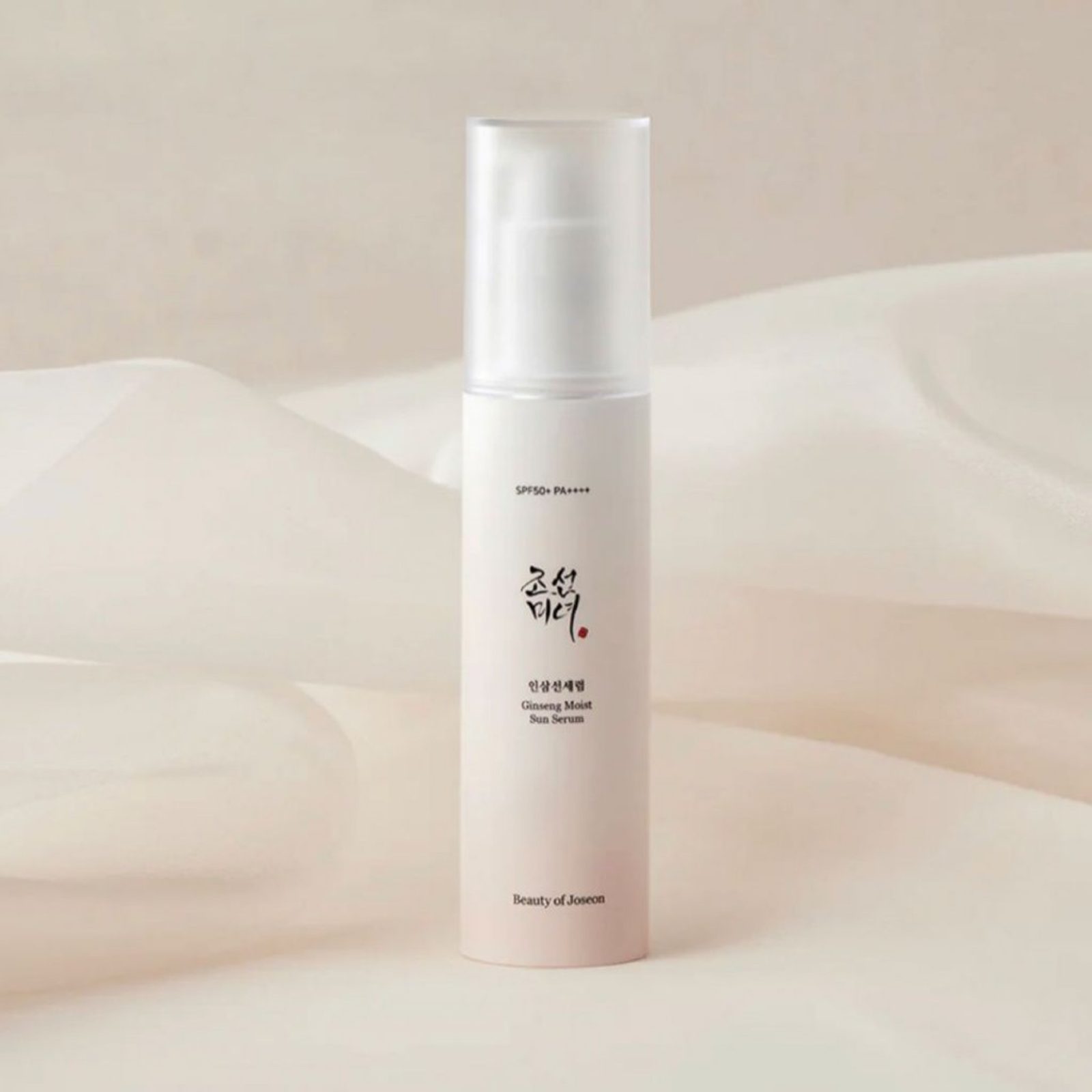 Serum mbrojtës dielli Beauty of Joseon Ginseng Moist nga BASSKO – SPF 50+ PA++++, hidraton, ushqen dhe mbron lëkurën nga rrezet UV.
