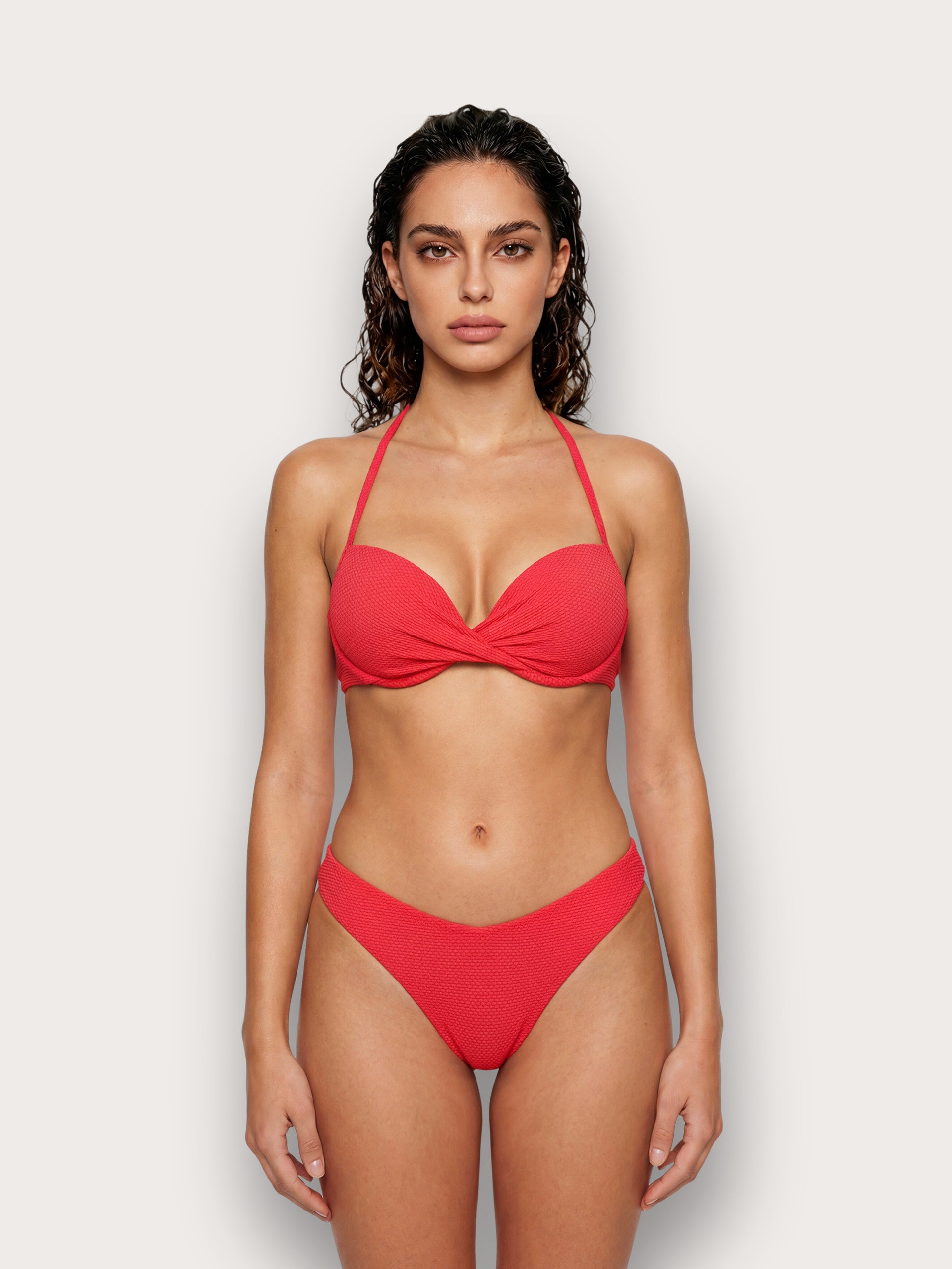 Textured - Mbathje plazhi brazilian fashion për femra