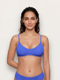 Textured - Reçipeta bikini bralette me mbushje për femra