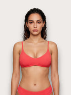 Textured - Reçipeta bikini bralette me mbushje për femra