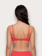 Textured - Reçipeta bikini bralette me mbushje për femra