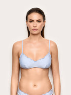 Seersucker - Reçipeta bikini bralette me mbushje për femra