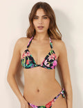 Marianna - Rroba banje/ bikini reçipetë halter me kupa të heqshme