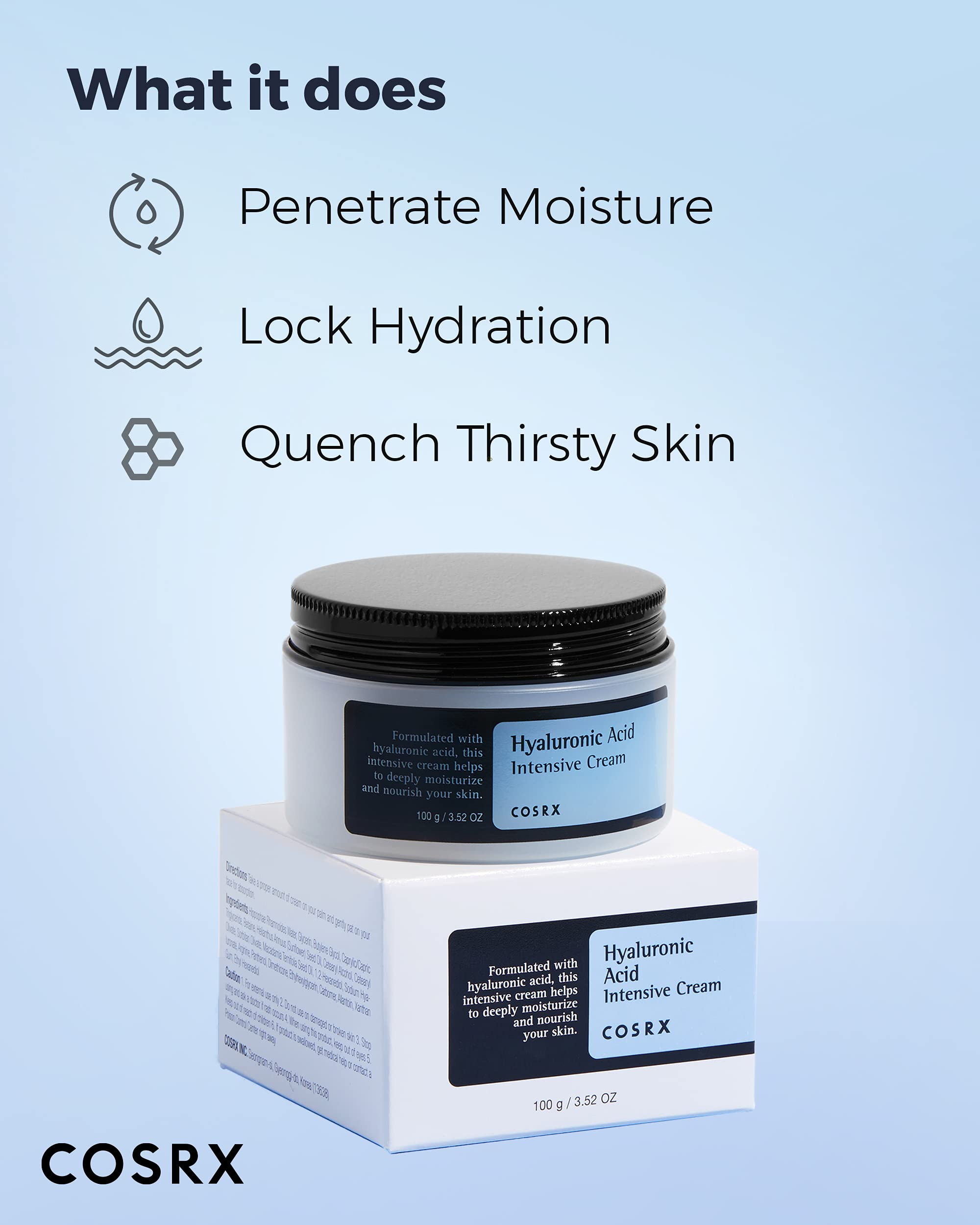COSRX - Hyaluronic Acid Intensive Cream (krem hidratues)