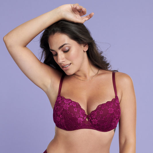 Padded balcony bra in different cup size - Primula color - 70%