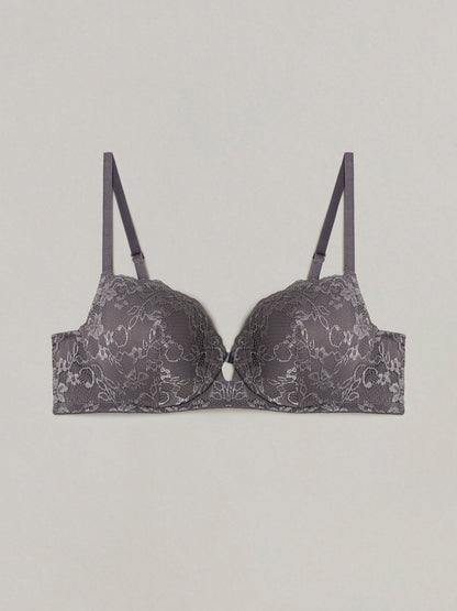 Padded balcony bra in different cup size - Primula color