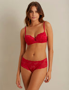 Padded balcony bra in different cup size - Primula color