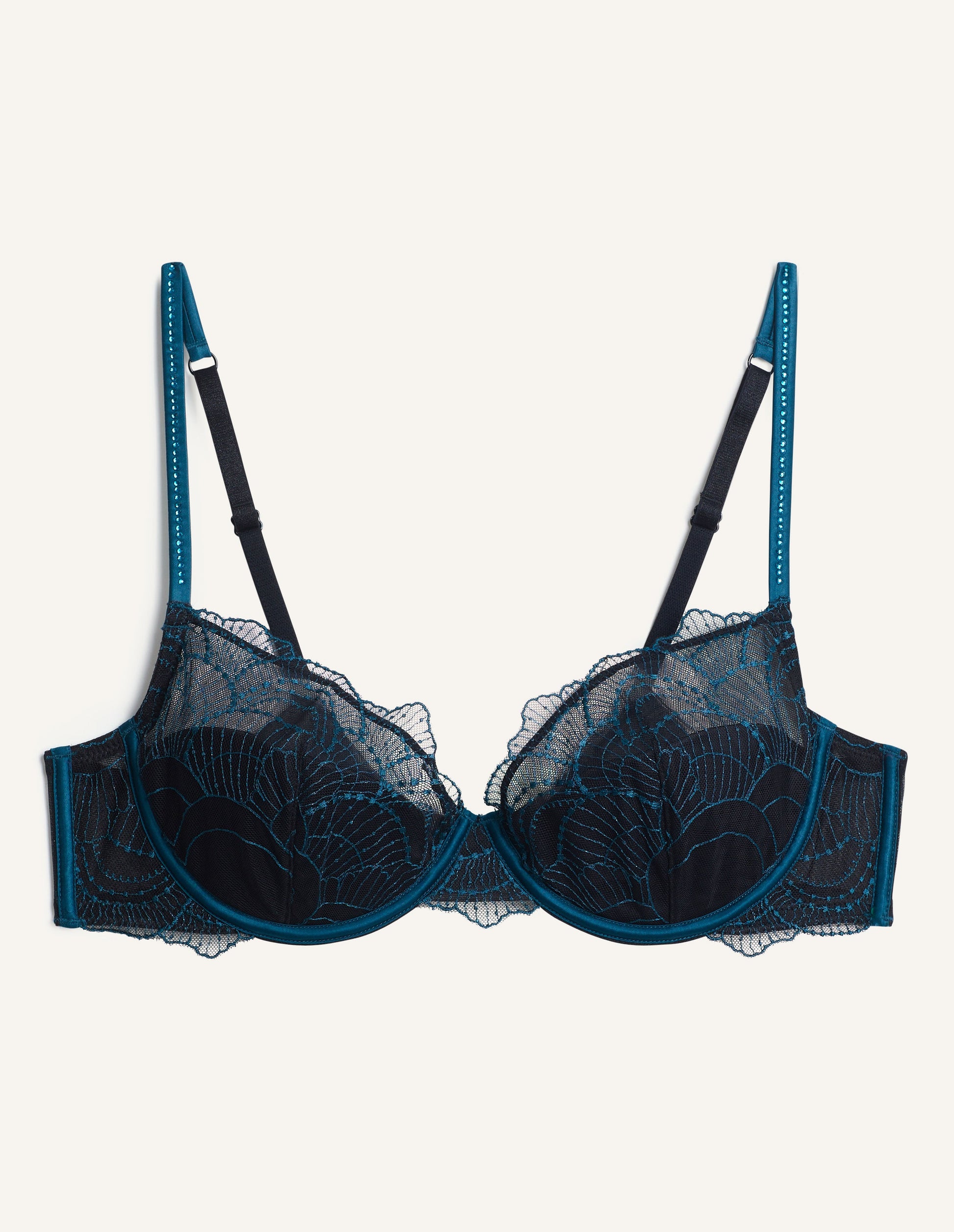 Emerald touch - Woman Balcony bra in different cup sizes