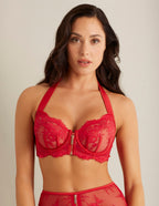 Bustier bra in different cup sizes - Unveil Red
