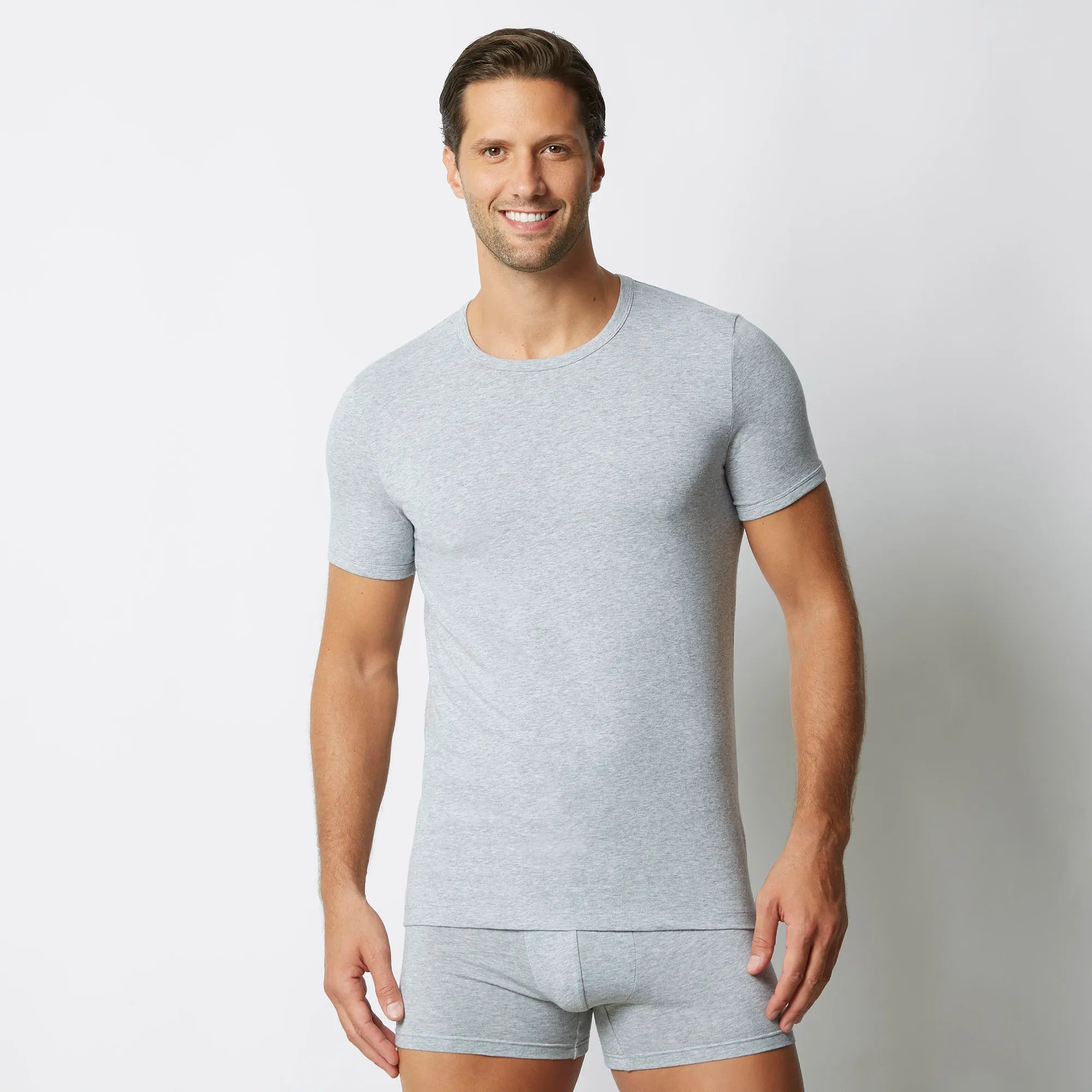 SIMPLY II - T-shirt me mëngë të shkurtra dhe jakë të rrumbullakët