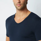 SIMPLY II - T-shirt me mëngë të shkurtra dhe jakë V