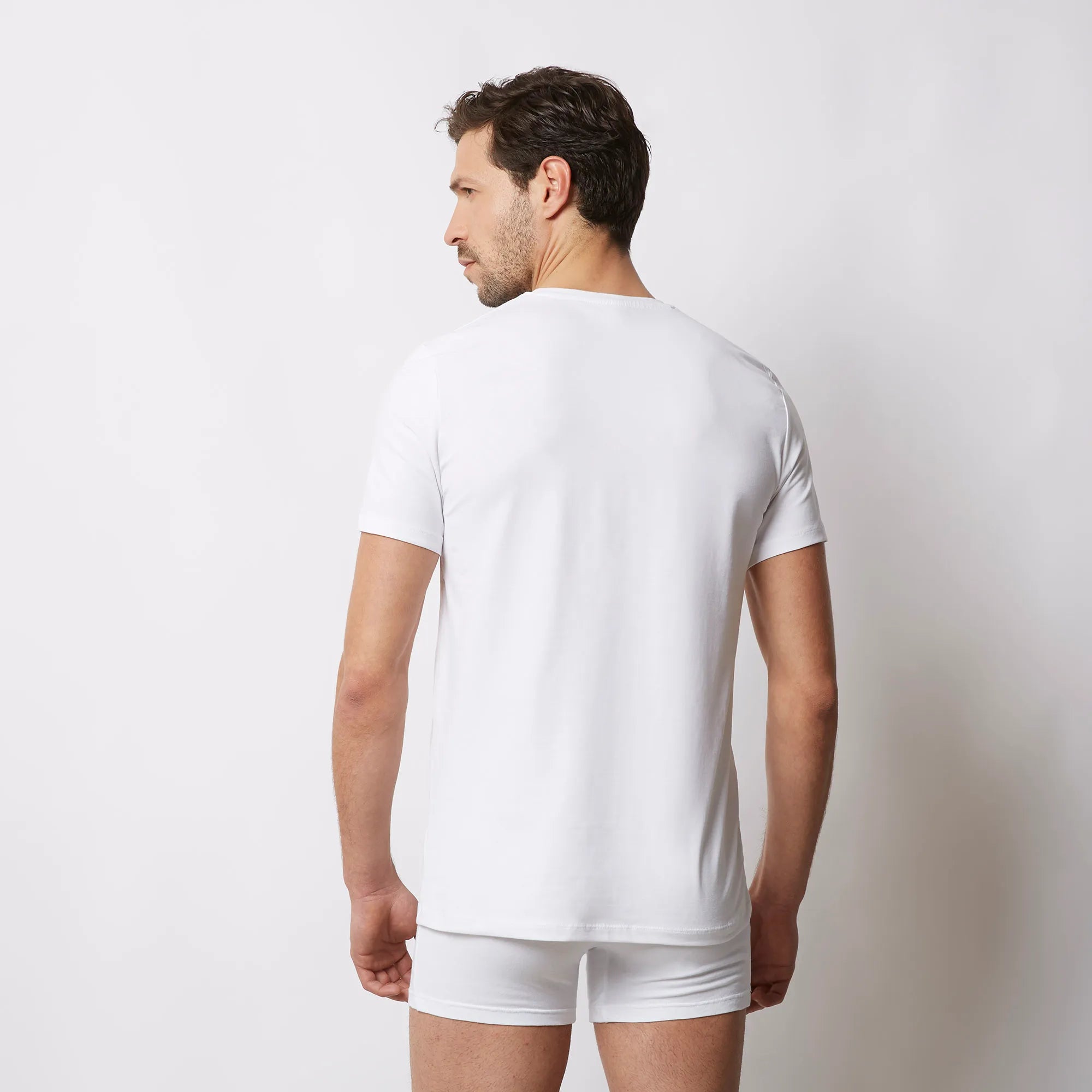 COTONE ANTIBATTERICO - T-shirt me mëngë të shkurtra dhe jakë të rrumbullakët