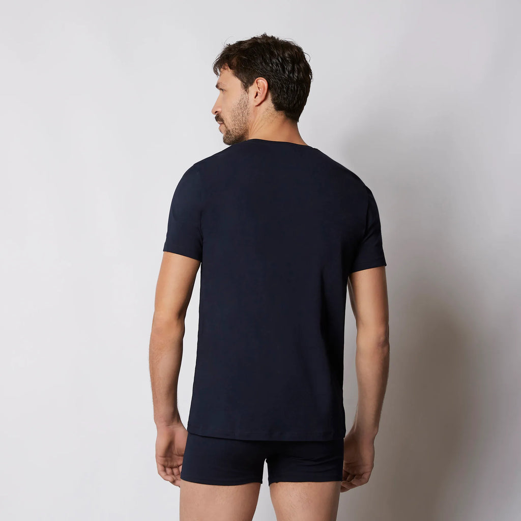 COTONE ANTIBATTERICO - T-shirt me mëngë të shkurtra dhe jakë të rrumbullakët