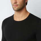 SIMPLY II - Bluzë me mëngë të gjata dhe jakë rrethore