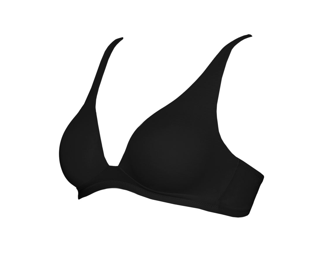 Moulded triangle bra with pad inserts - BUTTERFLY