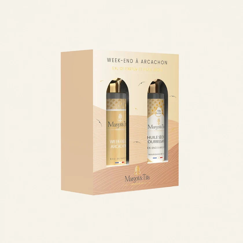 Margot & Tita Week-end à Arcachon – Set vaj i thatë + parfum, 2 × 30 ml