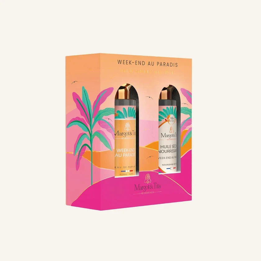 Margot & Tita Week-end au Paradis – Set vaj i thatë + parfum, 2 × 30 ml