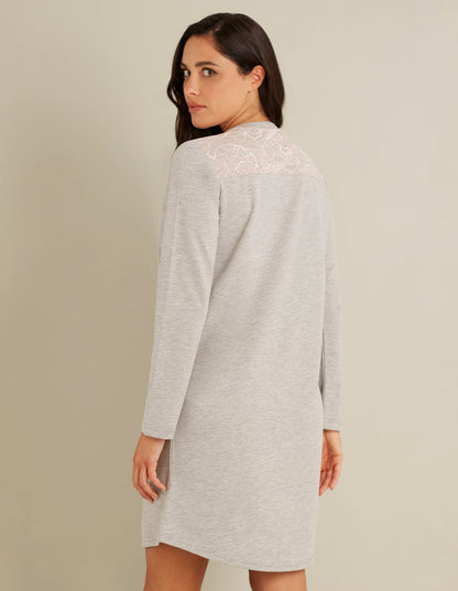Long-sleeve nightshirt - Warm Lace