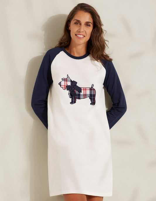 Long-sleeve nightshirt - Xmas Pets