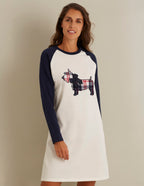 Long-sleeve nightshirt - Xmas Pets