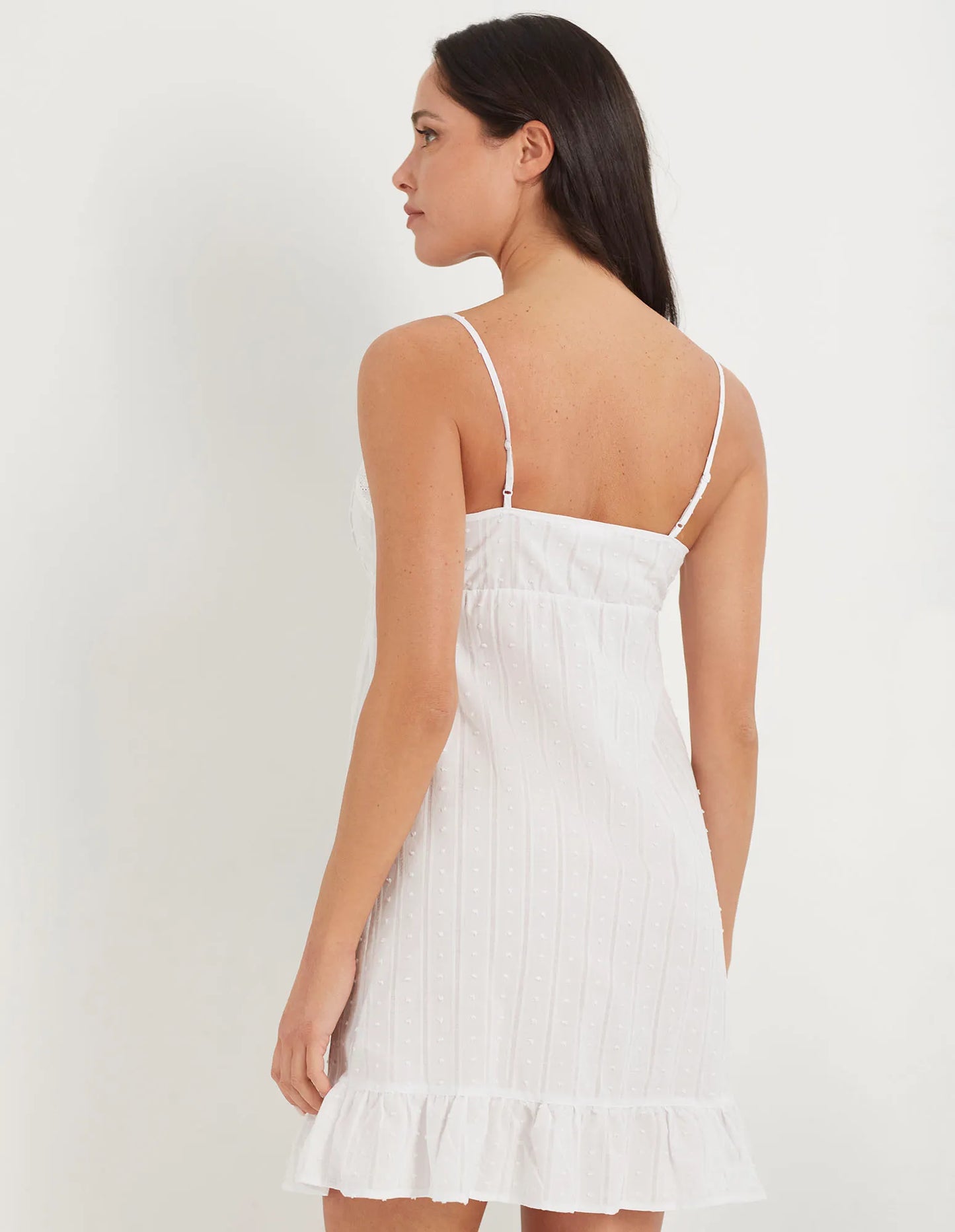 Nightgown thin straps - Romantic Marine