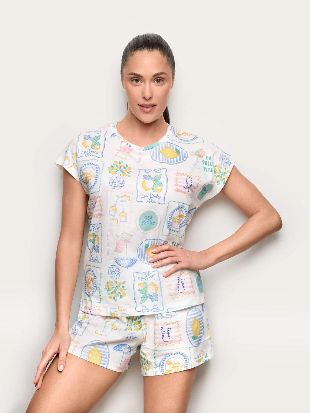 Yamamay Albania Cropped pyjamas | PPCD191002_128_01.jpg