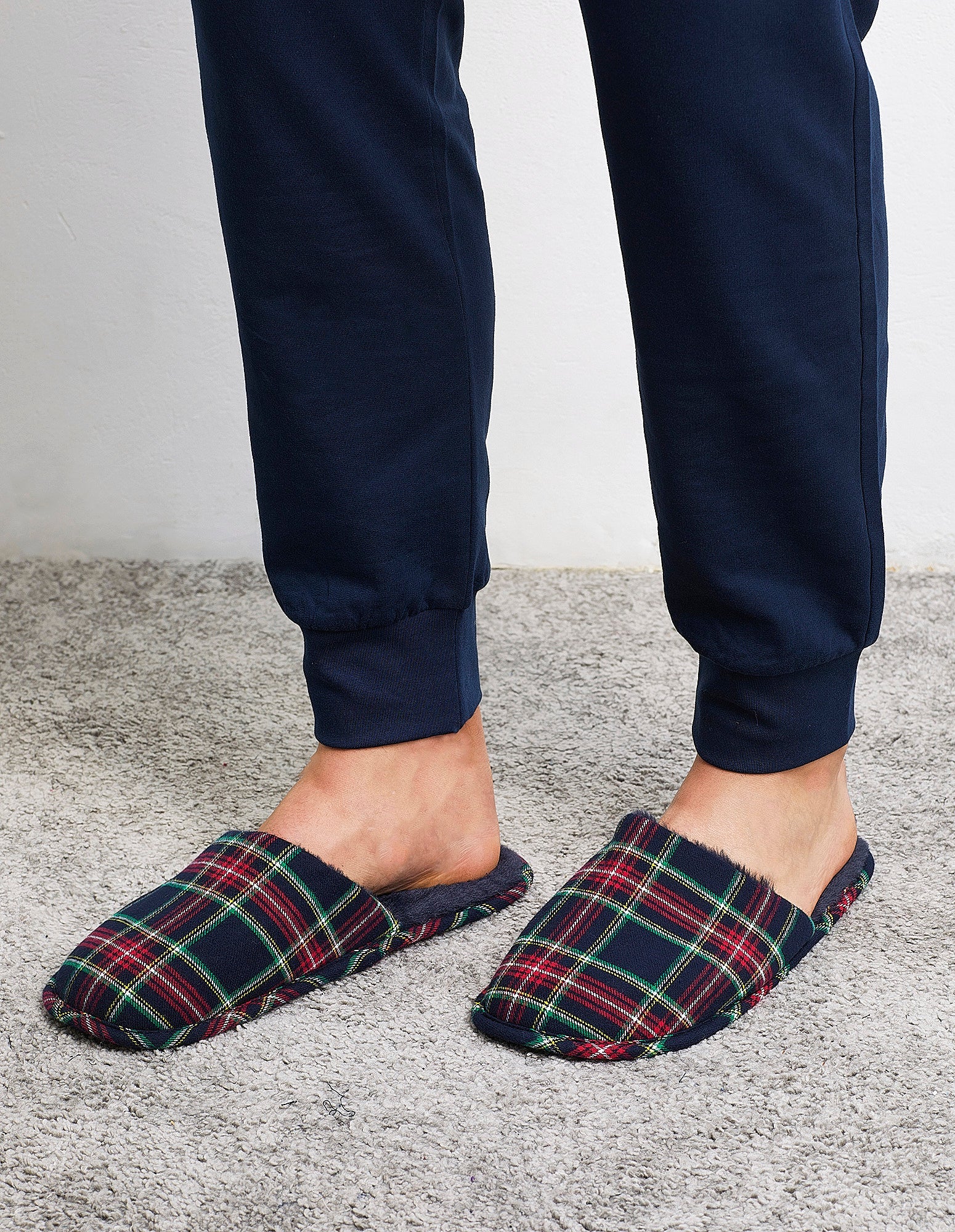 Tartan Family - Man Slippers