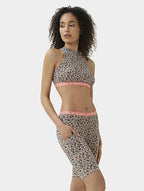 Elettra Lamborghini - Pantallona të shkurtra stili Biker