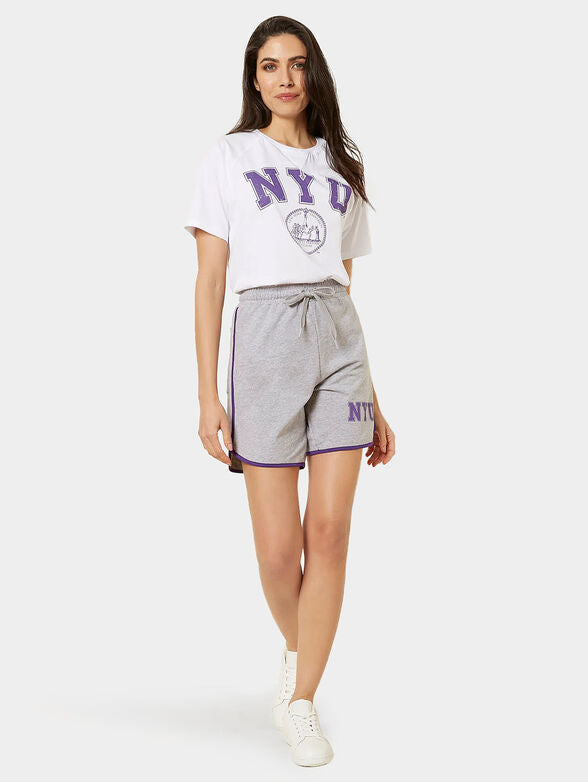 NYU - Pantallona te shkurtra stili Bermuda