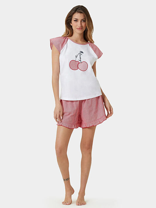 Short pajamas - Cerise