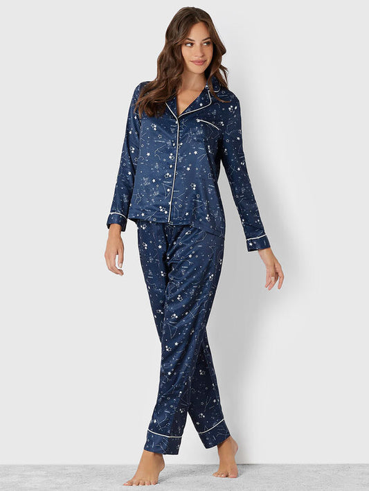 Long open pajamas - patch