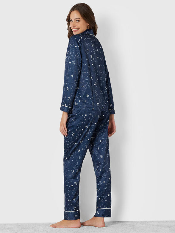 Long open pajamas - patch