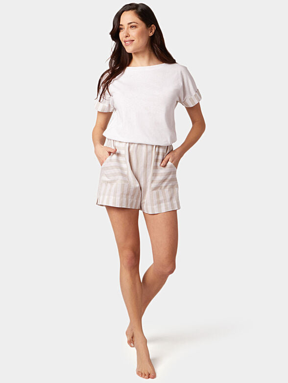 Cotton / Linen - T-shirt me mëngë të shkurtra