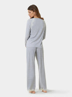 Rib /Lace - Bluzë me mëngë të gjata