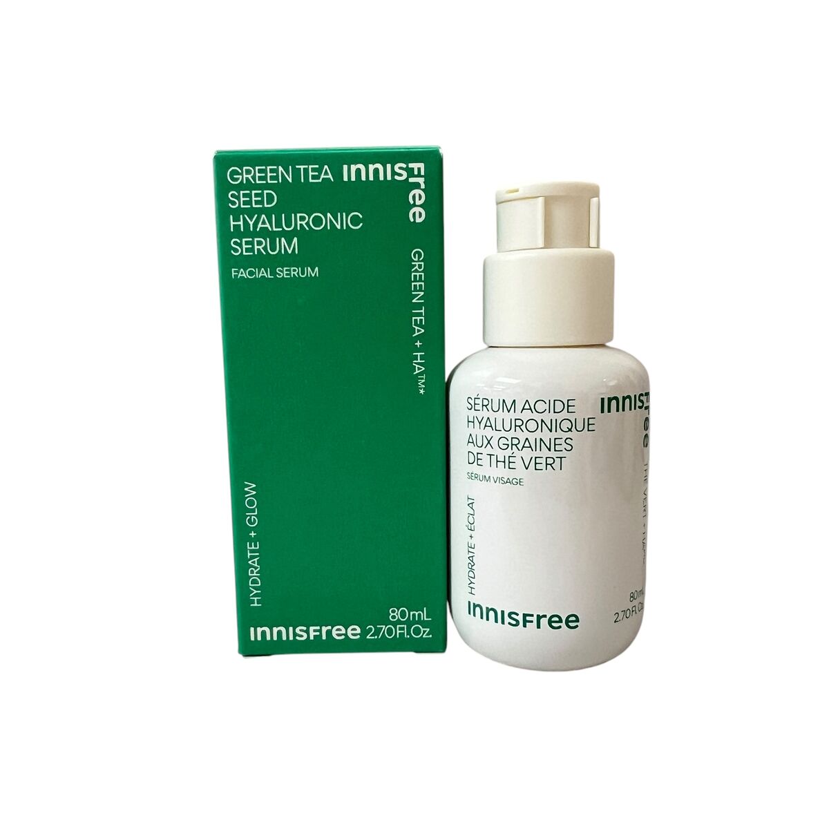 Innisfree Green Tea Seed Hyaluronic Serum nga BASSKO për hidratim të thellë dhe freskim të lëkurës