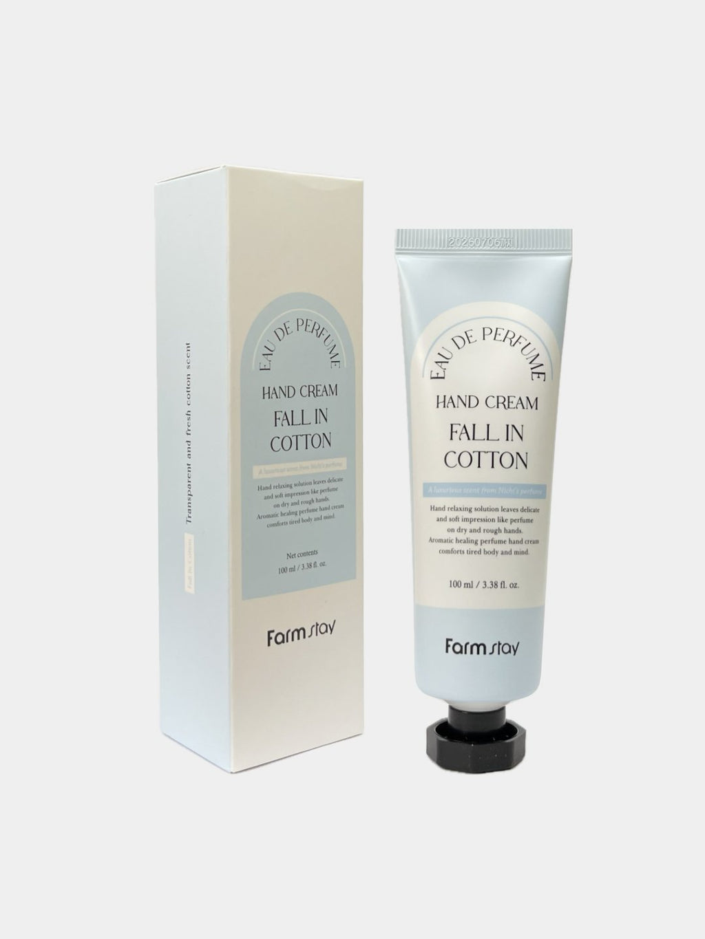 Farmstay Eau De Perfume Hand Cream Fall In Cotton – Softening Hand Cream for Smooth Hands with a Clean, Cozy “Cotton” Scent