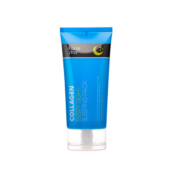 Farmstay Collagen Every Night Sleeping Pack – maskë nate me kolagjen për rigjenerim dhe hidratim të thellë nga Bassko.